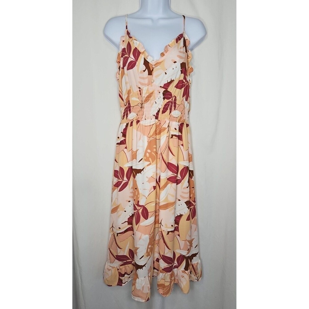Sienna‎ Sky Womens Floral Sleeveless Pullover Midi Dress Size Large NWOT